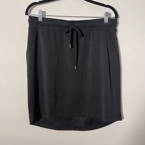 Cable & Gauge Sport Black Pull On Drawstring Skirt with Pockets Women's Large